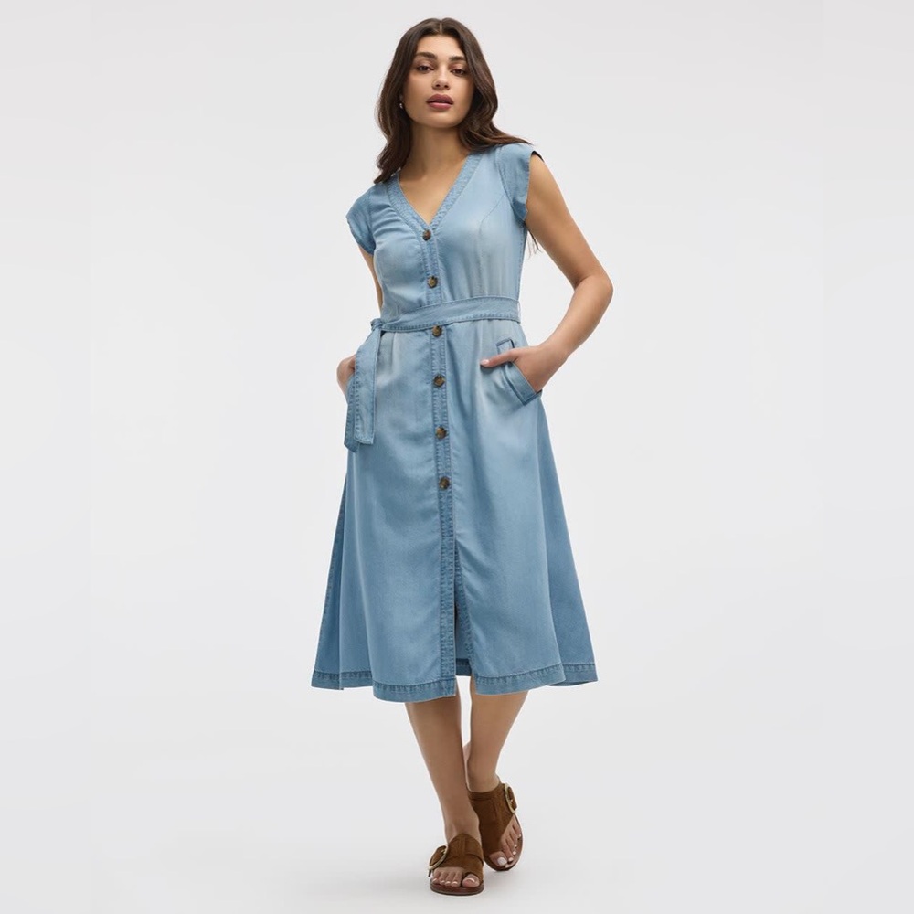 Reitmans Fit and Flare Tencel Midi Dress XL
